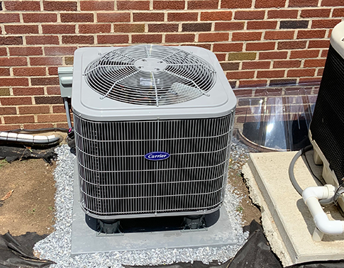 Carrier AC Unit installed by RSC heating and air conditioning.